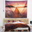 Tapisserie paysage marin sur une mer mauve-28504809