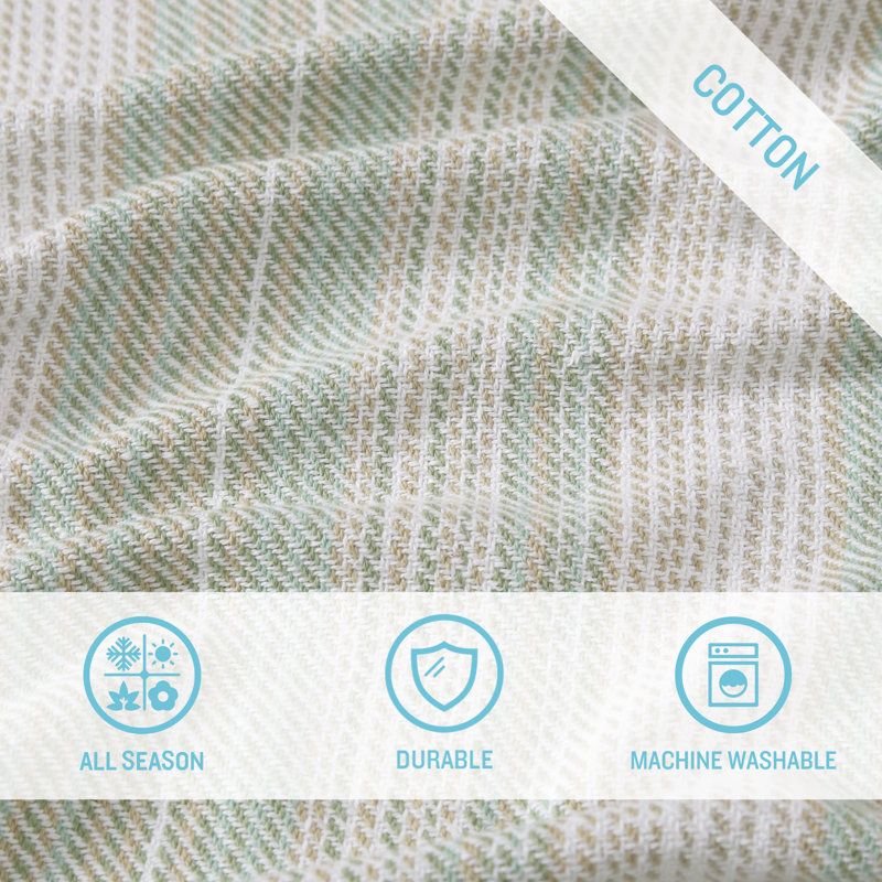 Sandy Shore Blanket, Queen, Green