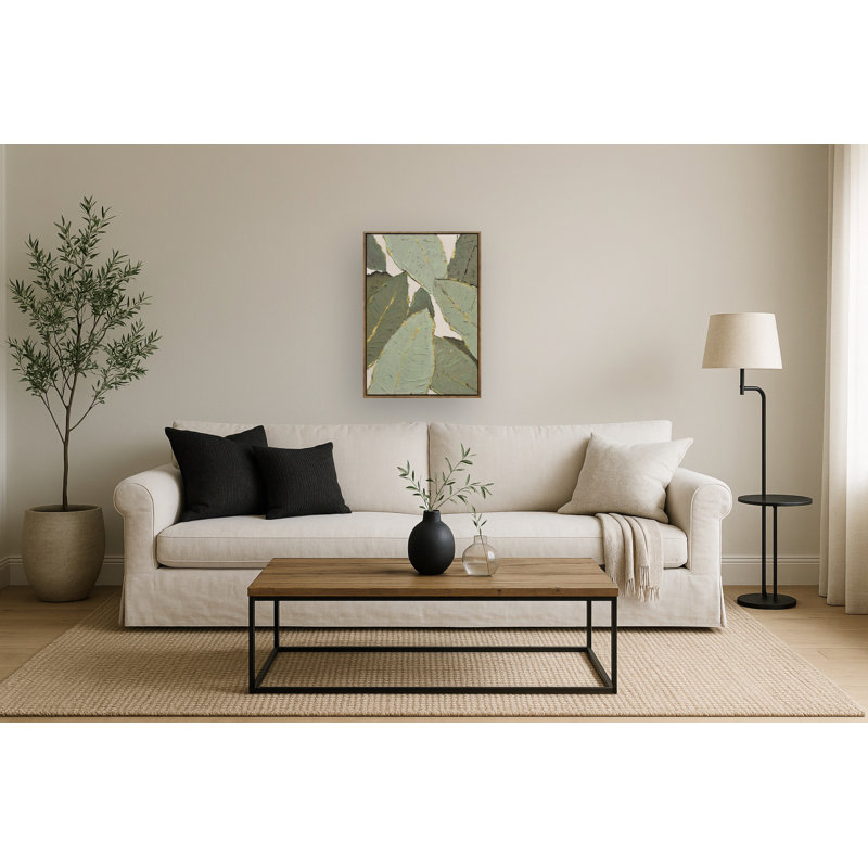 Art mural encadré Verdant Essence II, 20 po x 28 po, cadre en bois foncé