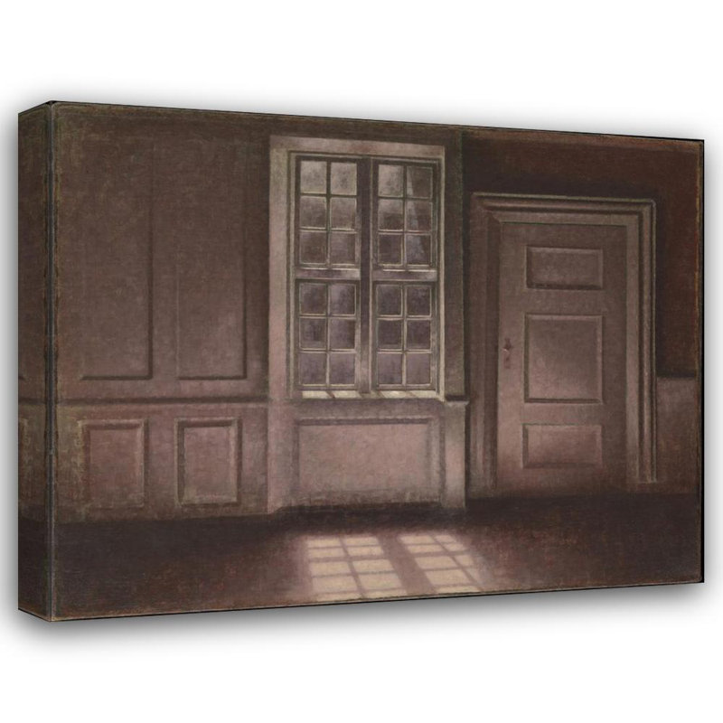«Moonlight, Strandgade 30» par Vilhelm Hammershøi - Art mural sur toile tendue avec châssis, H 18 po x l 14 po