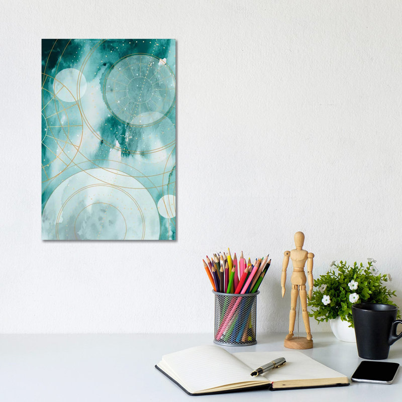 Magical Graduation Stars II 1 Piece Wrapped Canvas Painting, 30.48cm H x 20.32cm W x 1.9cm D