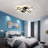 Modern Led Flush Mount Ceiling Light, 45w Dimmable Ceiling Light Fixture , 5-color Temperature Adjustable, 2100lm Bright Ceiling Lamp For Living Room Bedroom Kitchen