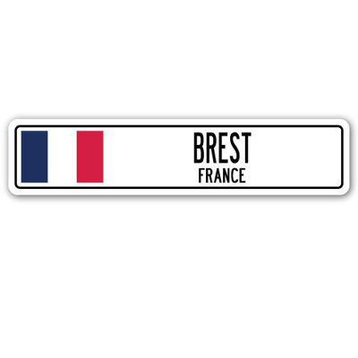 Plaque de rue Ashbourne Brest