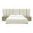 Nixa - Modern Beige Velvet Bed-1087290347