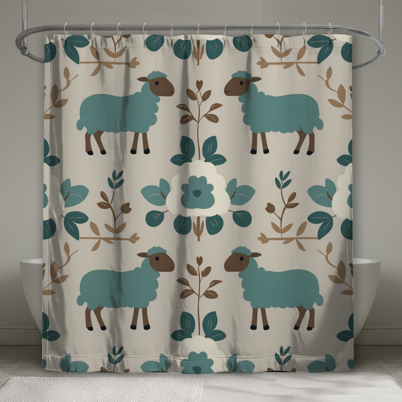 Rideaux de douche Sheep, L 70 po x H 72 po