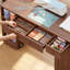53″W Pull-Out Sewing Craft Table with Storage,Mobile Sewing Machine Desk with Drawers & Adjustable Cabinet-137891823