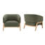 Fauteuil d'appoint pivotant rembourré Meraki-1263153998
