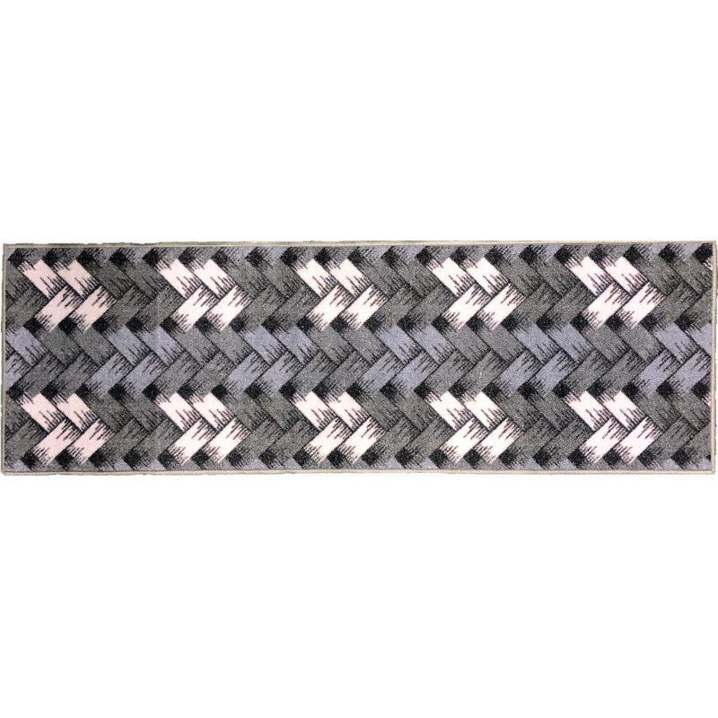 Checkered Water Resistant Non-Skid Kitchen Mat, Rectangle  1'11" x 7' 