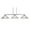 Klein 3 Light Bar Shown In Graphite Finish With 16" Frosted Crystal Glass