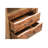 27" Brown Solid Wood Two Drawer Nightstand