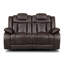 Galles 3 Seater Faux Leather Reclining Sofa-1294929887-1318888368