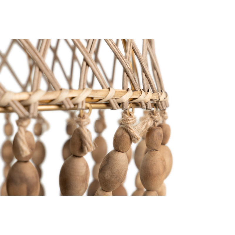 1 - Light Natural Unique/Statement Pendant, 83" H x 47" W