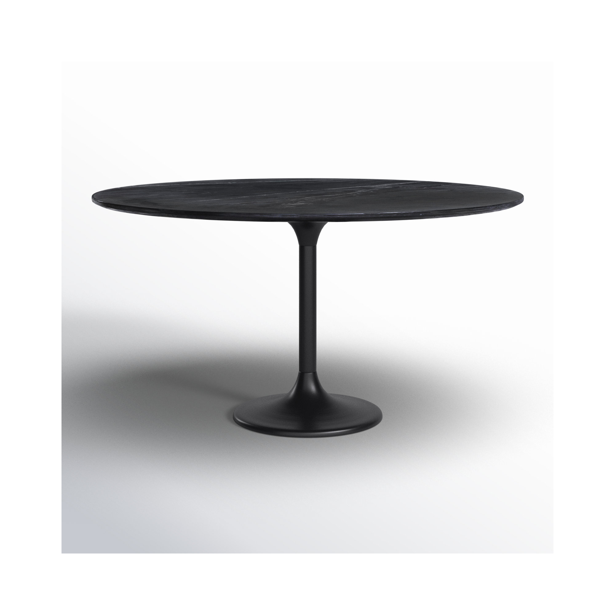 Victorine Modern Dining Table, Black, 30"H x 71"W x 36"D