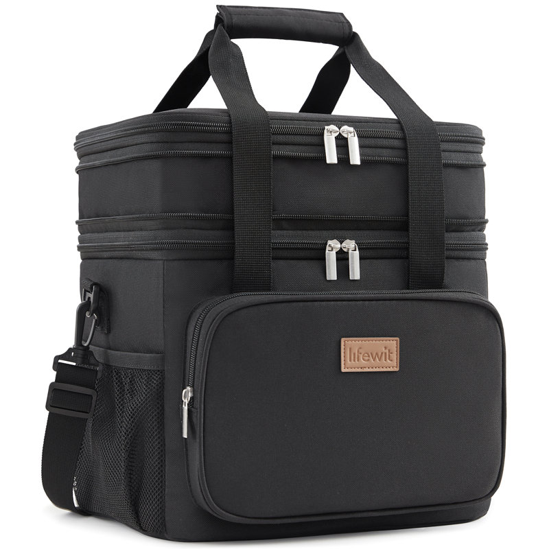 Fabric Picnic Cooler, Black