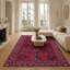 Striped Cotton and Chenille Flatweave Area Rug-1376285189