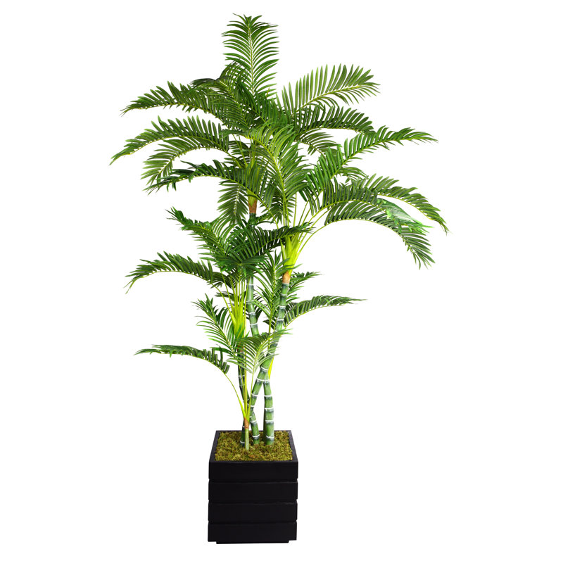 Palmier artificiel 78 po Panama, Noir / gris