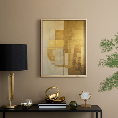 ABSTRACT Series CV Framed Print - Solid Wood