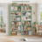 6-Tier Open Bookcase, Freestanding Tall Display Shelf for Bedroom Living Room Office, Green