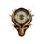 Horloges murales brunes et blanches-112851209