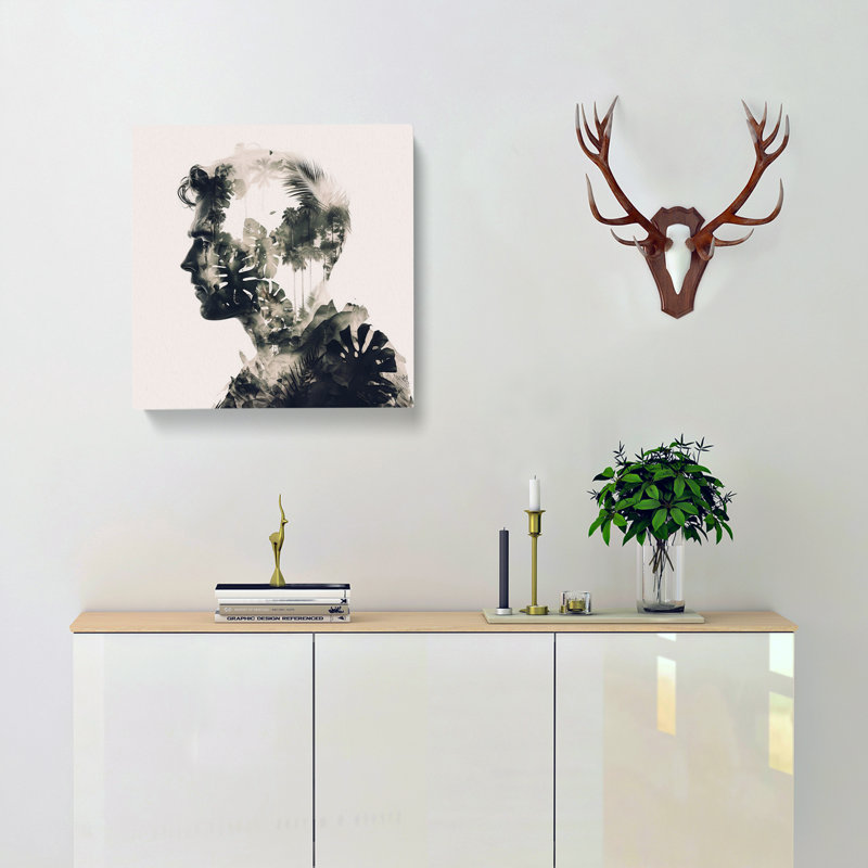 Jungle Double Exposure No.1 - Wrapped Canvas