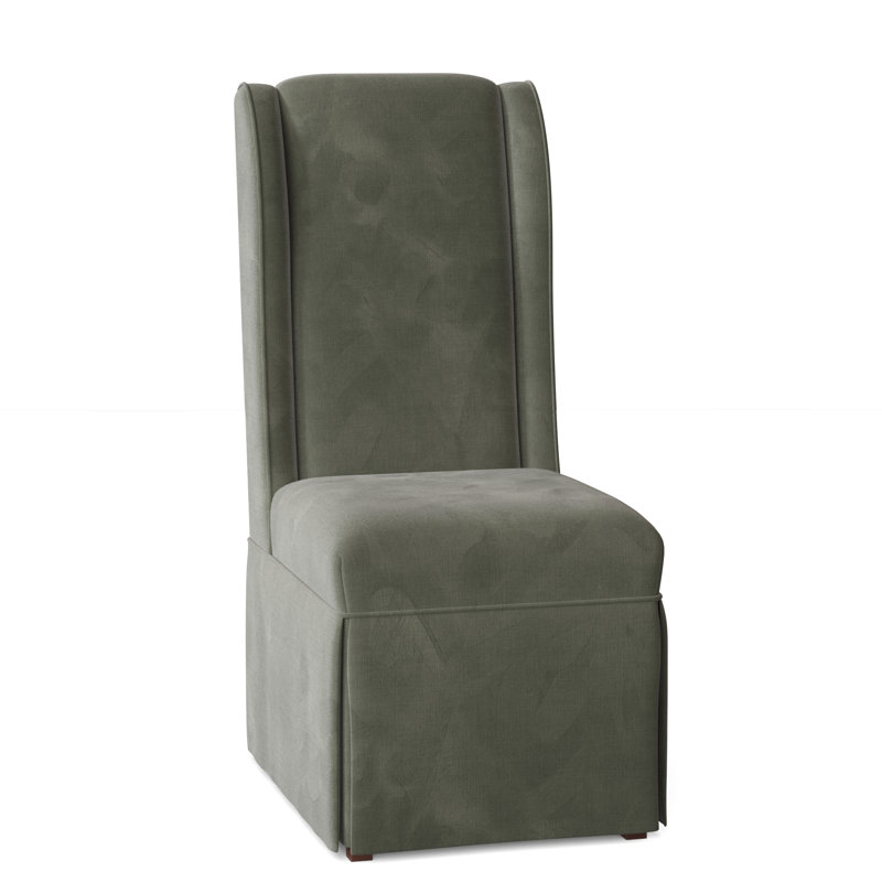 Kathleen Upholstered Wingback Side Chair, 9953 Willow