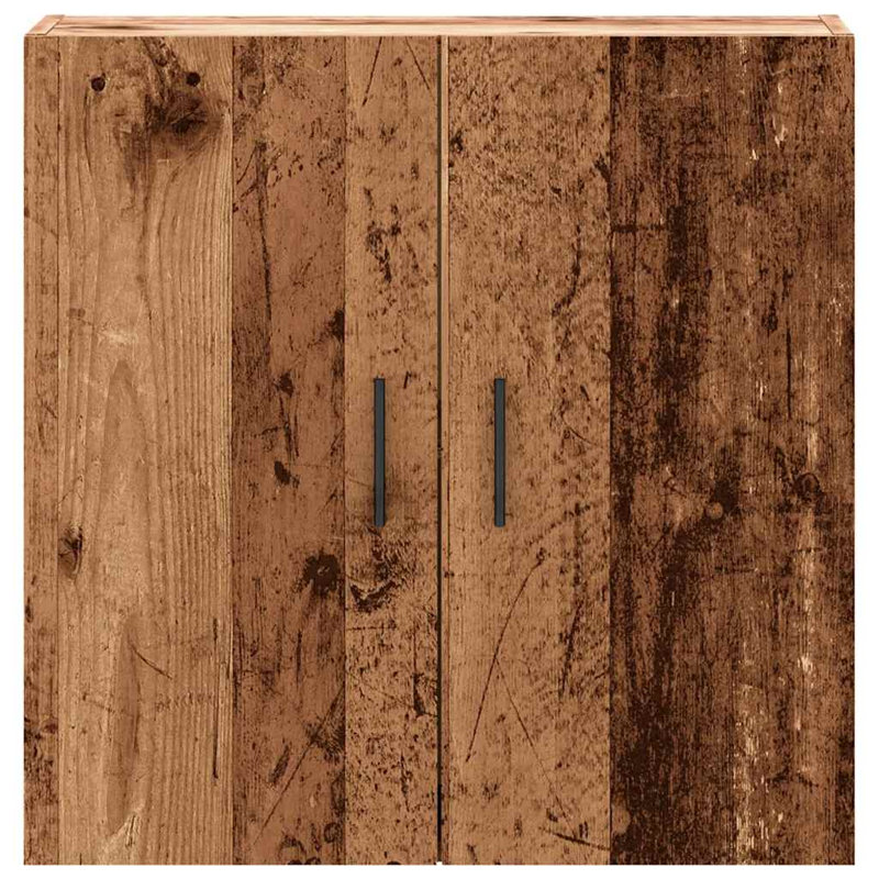 vidaXL Wall-mounted Cabinet Wall-mounted Engineered Wood Wall-Mounted Storage, Old Wood