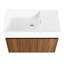 Lavabo de meuble-lavabo de 30 po - attrait moderne, charnières, contreplaqué, teinte noyer, fixation à flotteur, pour petite salle de bain-1966445998-1966445997
