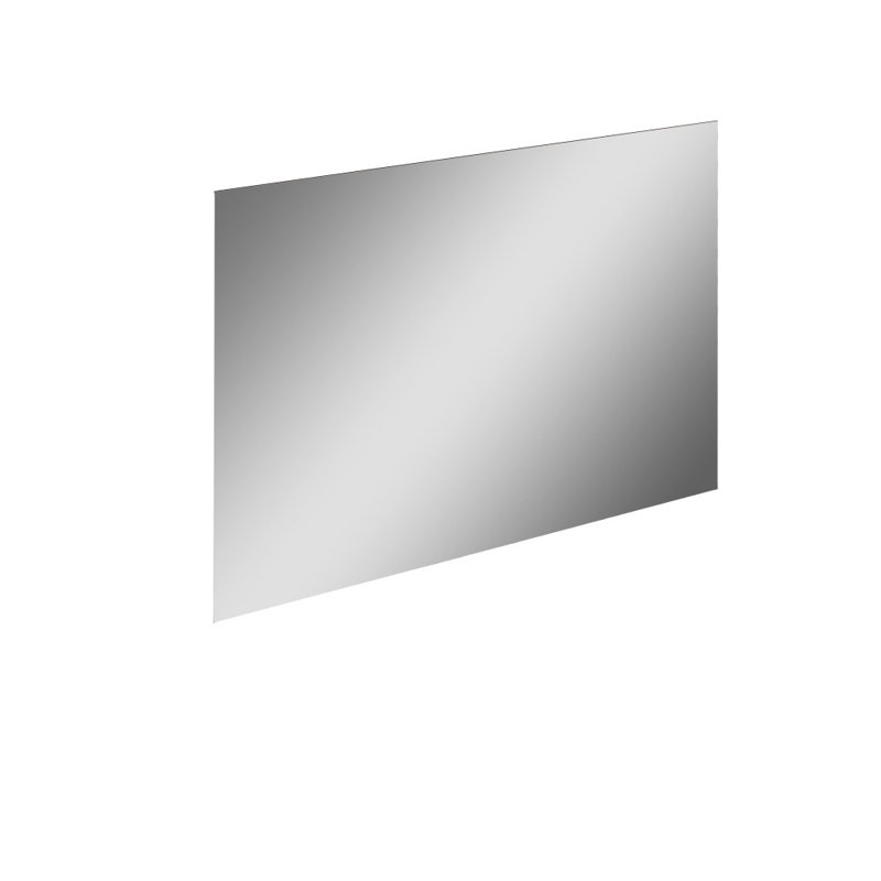 Trevino Glass Flat Wall Mirror, 70cm H x 110cm W, White