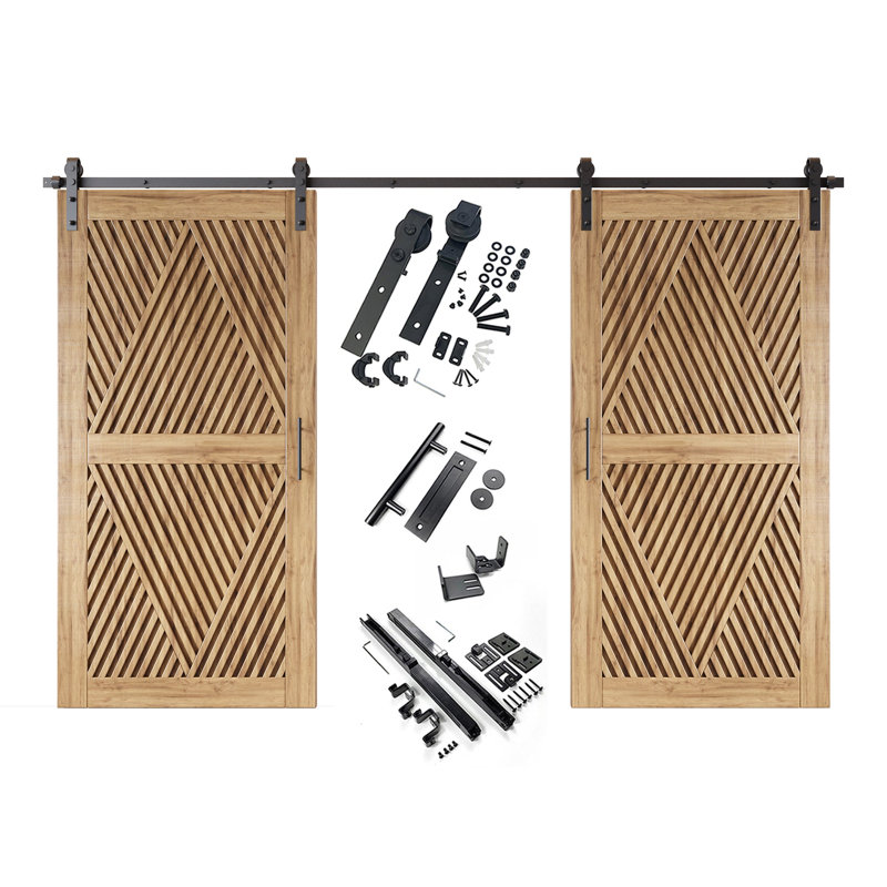 Porte de grange 4-en-1 de 40 po x 80 po Homquer, 40" X 80"