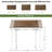 Costway 58'' X 28''universal Tabletop For Standard & Standing Desk Frame Walnut-61774794