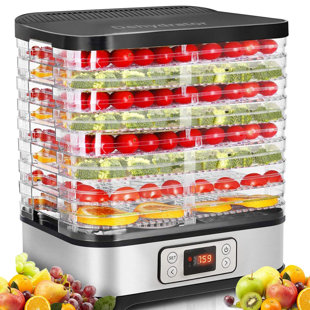  ChefWave Commercial Countertop Electric Food Dehydrator -  Digital Temperature Control & Timer, 6 Stainless Steel Trays - for Dried  Fruit/Veggie, Meat Beef Jerky, Herbs Dehydrators: Home & Kitchen