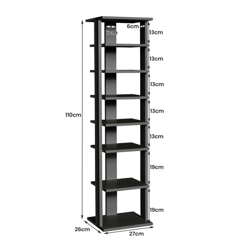 Nesya Linen Cabinet, Black