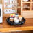 Black Round MDF Raised Tray With Scalloped Edges And Anti-Slip Base