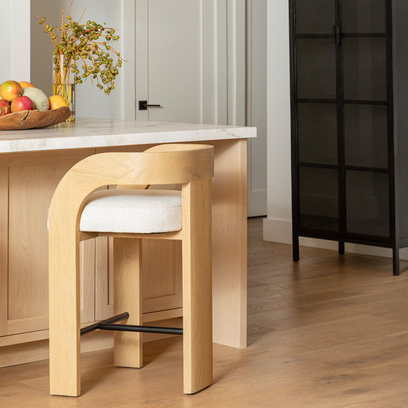 Tyson 34" Tall Counter Stool, Cream
