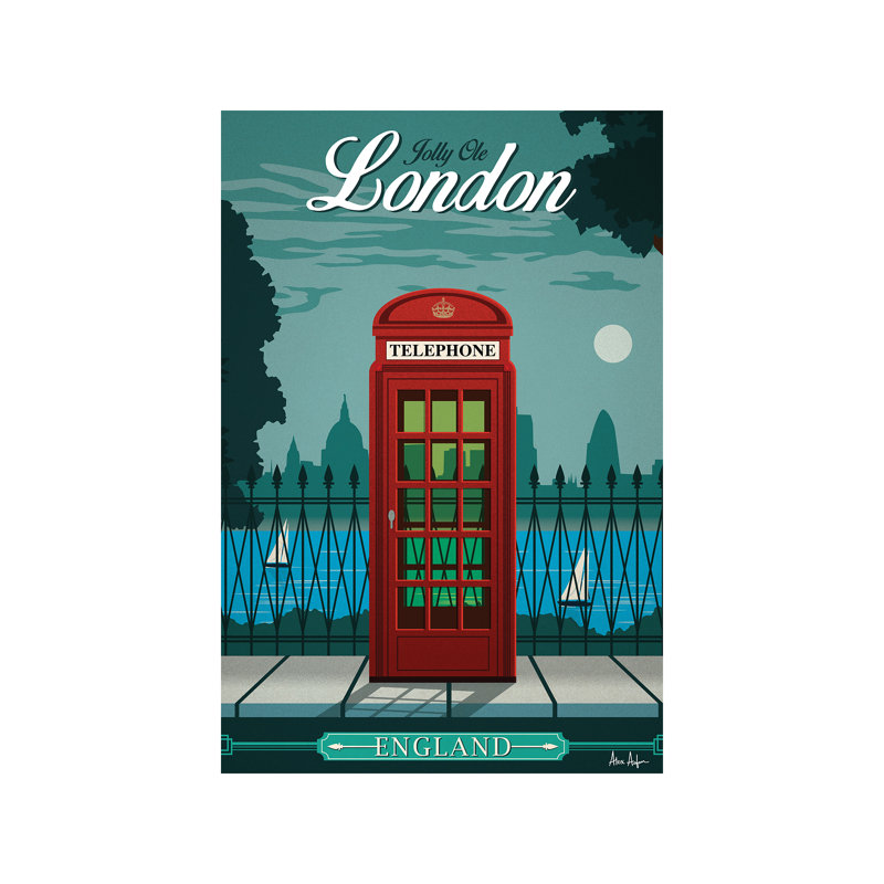 London by IdeaStorm Studios - No Frame Print on Canvas, 66.04 cm H x 45.72 cm W x 3.175 cm D