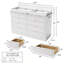 Commode à langer 100% bois massif 55 po à 10 tiroirs 55 po