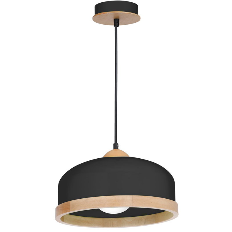 Bridget 1 - Light Dome Pendant, Black