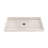 DreamLine SlimLine 34 inch D x 60 inch W x 2 3/4 inch H Single Threshold Biscuit Alcove Shower Base with 2 inch Oil Rubbed Bronze Center Round Drain-118321841-118321844