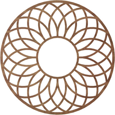 Médaillon de plafond en bois ajouré Cannes