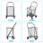 Shopping Cart With Shelf,Grocery Cart On Wheels, Foldable Utility Shopping Carts With 360° Rolling Swivel Wheels For Groceries Laundry-134443428-134443425