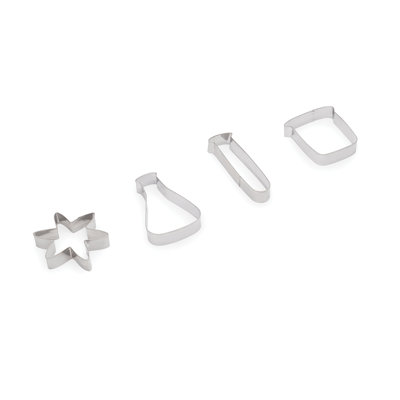 Fox Run Brands 4 Piece Non-Stick Science Cookie Cutter Set