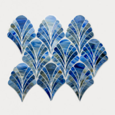 Nova Roma 4" x 5.5" Stained Glass Novelty Mosaic Wall Tile