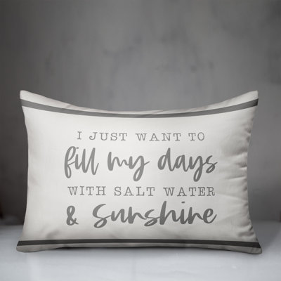  Salt Water and Sunshine Rectangular Pillow Cover & Insert