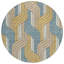 Tapis Mid-Century moderne lavable à la machine intérieur / extérieur Lockway ACN2422-635634743