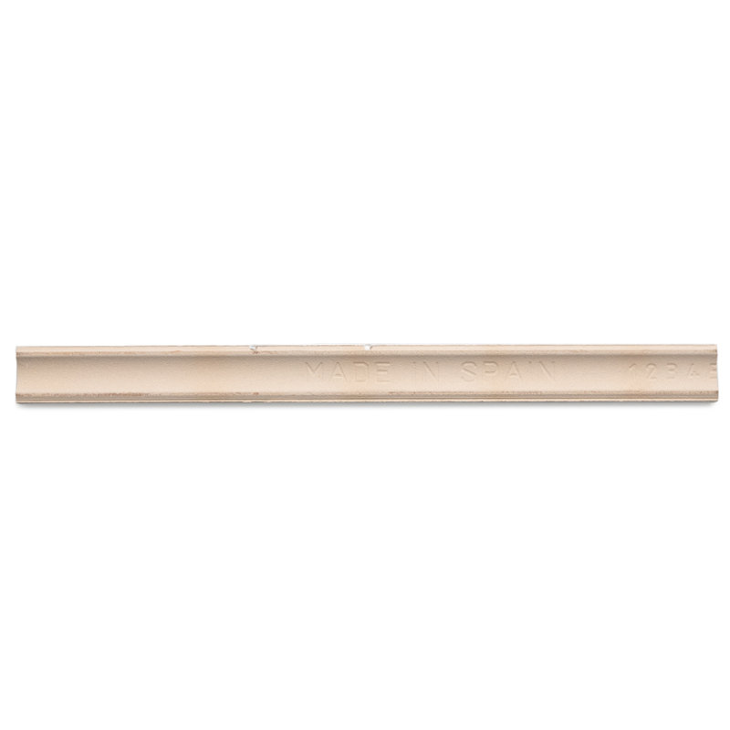 Chelsea 10" X 1" Ceramic Pencil Liner Tile Trim, Bone