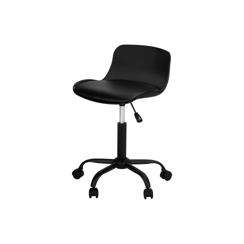 Chaise de bureau, Noir, Noir