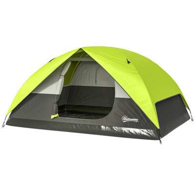 Tente de camping escamotable pour 3 à 4 personnes, tente dôme imperméable