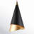 Craney 1 - Light Black/Gold LED Single Pendant