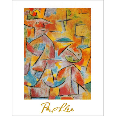 Abstract (Siae)1937 By Paul Klee 33X24 Museum Art Print Poster by Paul Klee - Unframed Print