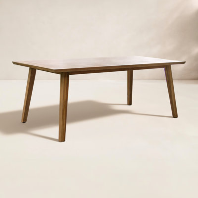 Aniston 79" Teak Patio Dining Table